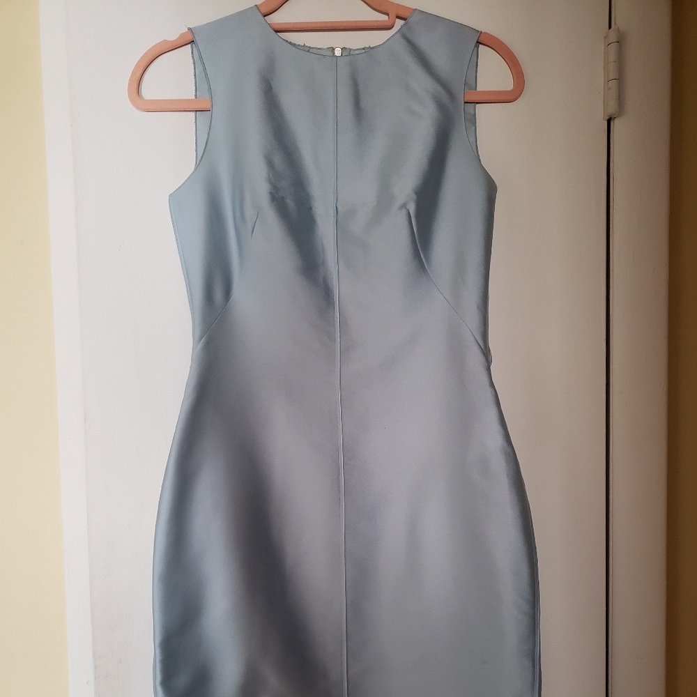 Dolce & Gabbana ice blue satin dress